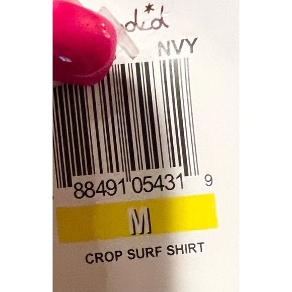 Nordstrom Splendid Girls Cropped Surf Swim Shirt Rashguard Size Medium NEW - Picture 3 of 3